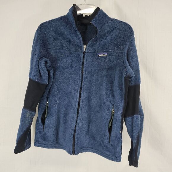 Vintage Patagonia Regulator R2 Fleece Jacket Navy Made in USA Women's Medium - Picture 1 of 9